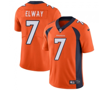 Nike Denver Broncos #7 John Elway Orange Team Color Men's Stitched NFL Vapor Untouchable Limited Jersey