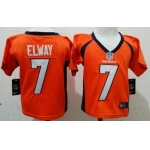 Nike Denver Broncos #7 John Elway Orange Toddlers Jersey