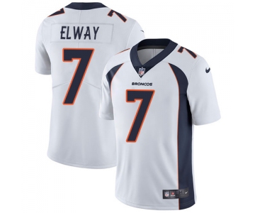 Nike Denver Broncos #7 John Elway White Men's Stitched NFL Vapor Untouchable Limited Jersey