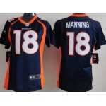 Nike Denver Broncos #18 Peyton Manning 2013 Blue Game Womens Jersey