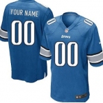 Kids' Nike Detroit Lions Customized Light Blue Game Jersey