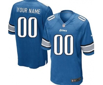 Kids' Nike Detroit Lions Customized Light Blue Game Jersey