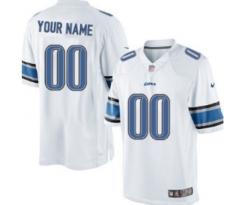 Men's Nike Detroit Lions Customized White Limited Jersey