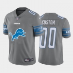 Nike Detroit Lions Customized Gray Team Big Logo Vapor Untouchable Limited Jersey