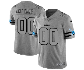 Nike Lions Customized 2019 Gray Gridiron Gray Vapor Untouchable Limited Jersey