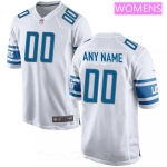 Women's Detroit Lions Nike White Custom Game Jersey