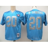 Detroit Lions #20 Barry Sanders Blue 75TH Throwback Jersey