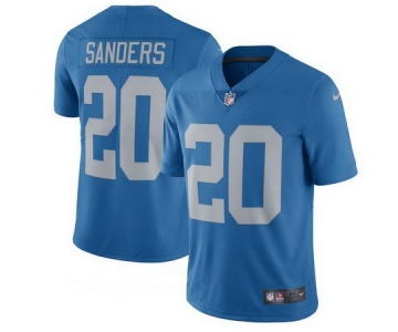 Men's Detroit Lions #20 Barry Sanders Nike Blue 2017 Throwback Retired Player Limited Jersey