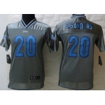 Nike Detroit Lions #20 Barry Sanders 2013 Gray Vapor Kids Jersey