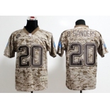 Nike Detroit Lions #20 Barry Sanders 2013 USMC Camo Elite Jersey