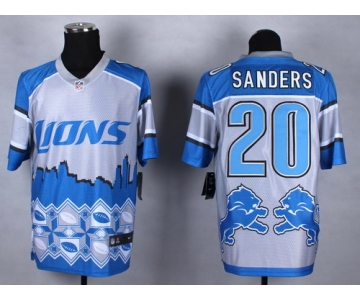 Nike Detroit Lions #20 Barry Sanders 2015 Noble Fashion Elite Jersey