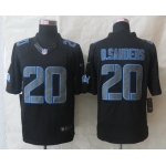 Nike Detroit Lions #20 Barry Sanders Black Impact Limited Jersey