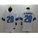 Nike Detroit Lions #20 Barry Sanders White Limited Jersey