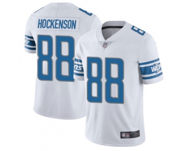 Lions #88 T.J. Hockenson White Men's Stitched Football Vapor Untouchable Limited Jersey