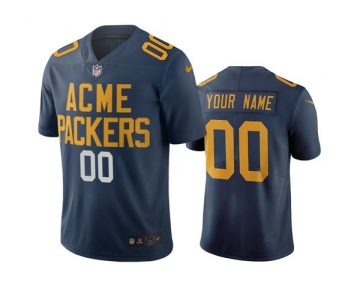 Green Bay Packers Custom Navy Vapor Limited City Edition NFL Jersey