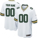 Kids' Nike Green Bay Packers Customized White Limited Jersey