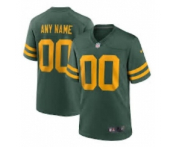 Men's Green Bay Packers Custom Green Yellow 2021 Vapor Untouchable Stitched NFL Nike Limited Jersey