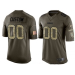 Men's Green Bay Packers Custom Olive Camo Salute To Service Veterans Day NFL Nike Limited Jersey