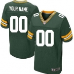 Men's Nike Green Bay Packers Customized Green Elite Jersey