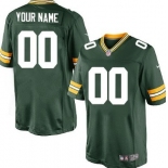 Men's Nike Green Bay Packers Customized Green Game Jersey