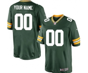 Men's Nike Green Bay Packers Customized Green Limited Jersey