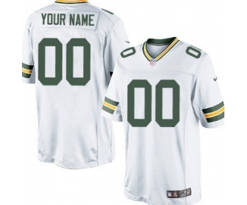 Men's Nike Green Bay Packers Customized White Game Jersey