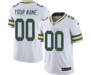 Men's Nike Green Bay Packers White Customized Vapor Untouchable Player Limited Jersey