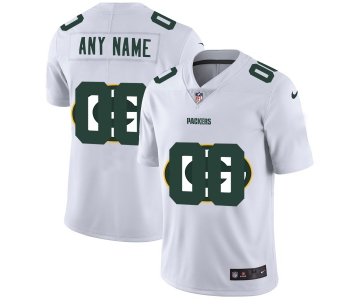 Nike Green Bay Packers Customized White Team Big Logo Vapor Untouchable Limited Jersey