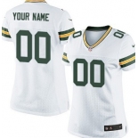 Women's Nike Green Bay Packers Customized White Limited Jersey