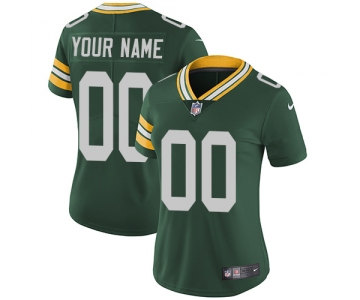 Women's Nike Green Bay Packers Home Green Customized Vapor Untouchable Player Limited Jersey