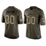 Youth Green Bay Packers Custom Olive Camo Salute To Service Veterans Day NFL Nike Limited Jersey