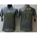 Nike Green Bay Packers #12 Aaron Rodgers 2013 Gray Vapor Kids Jersey