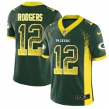 Nike Green Bay Packers #12 Aaron Rodgers Green Team Color Men's Stitched NFL Limited Rush Drift Fashion Jersey
