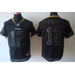 Nike Green Bay Packers #12 Aaron Rodgers Lights Out Black Elite Jersey