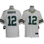 Nike Green Bay Packers #12 Aaron Rodgers White Elite Jersey