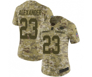 Nike Packers #23 Jaire Alexander Camo Women's Stitched NFL Limited 2018 Salute to Service Jersey