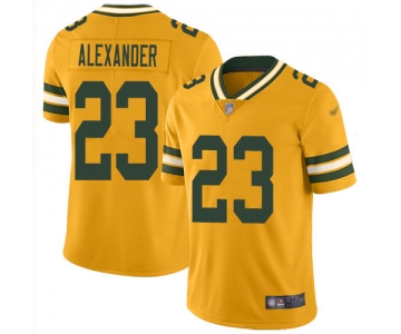 Packers #23 Jaire Alexander Gold Men's Stitched Football Limited Inverted Legend Jersey