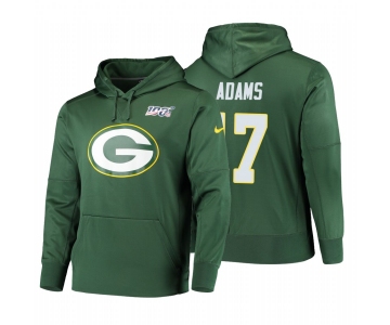 Green Bay Packers #17 Davante Adams Nike NFL 100 Primary Logo Circuit Name & Number Pullover Hoodie Green