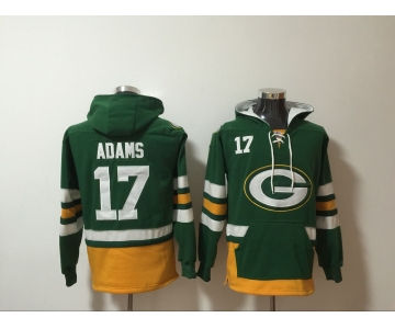 Men's Green Bay Packers #17Davante Adams NEW Green Pocket Stitched NFL Pullover Hoodie