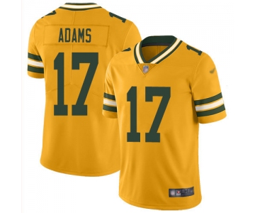 Packers #17 Davante Adams Gold Men's Stitched Football Limited Inverted Legend Jersey
