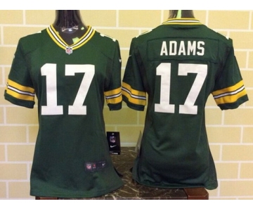 Women's Green Bay Packers #17 Davante Adams Green Team Color NFL Nike Game Jersey