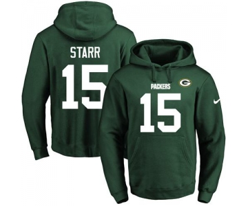 Nike Packers #15 Bart Starr Green Name & Number Pullover NFL Hoodie