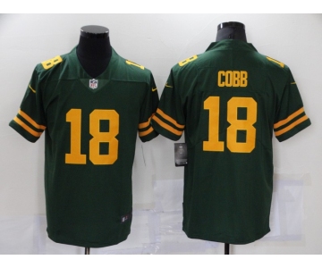 Men's Green Bay Packers #18 Randall Cobb Green Yellow 2021 Vapor Untouchable Stitched NFL Nike Limited Jersey