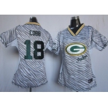 Nike Green Bay Packers #18 Randall Cobb 2012 Womens Zebra Fashion Jersey