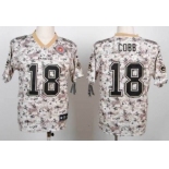 Nike Green Bay Packers #18 Randall Cobb 2013 USMC Camo Elite Jersey