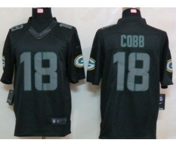 Nike Green Bay Packers #18 Randall Cobb Black Impact Limited Jersey