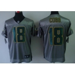 Nike Green Bay Packers #18 Randall Cobb Gray Shadow Elite Jersey