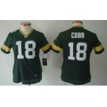 Nike Green Bay Packers #18 Randall Cobb Green Limited Womens Jersey