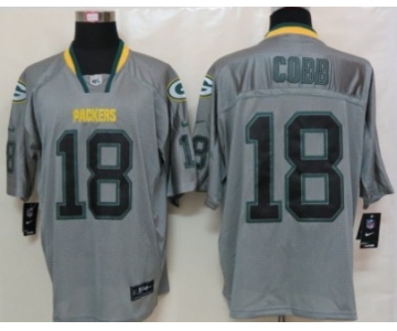 Nike Green Bay Packers #18 Randall Cobb Lights Out Gray Elite Jersey