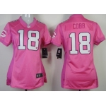 Nike Green Bay Packers #18 Randall Cobb Pink Love Womens Jersey